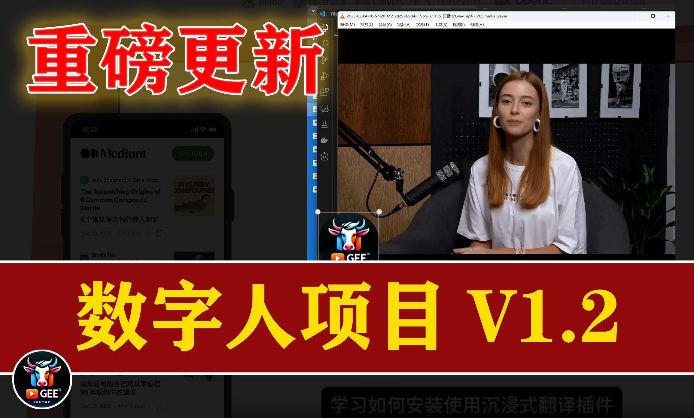 👍牛哥数字人项目重磅更新🟢V1.2版本——真的可以搞点事情的版本了🟢牛哥AI实验室 NIUGEE AI – 134